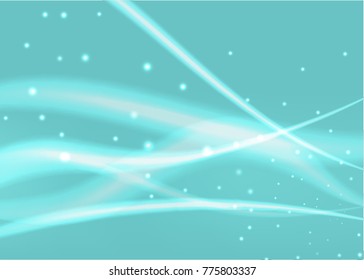 Vector illustration of abstract background with blurred magic neon light curved lines