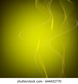Vector illustration. Abstract background of bright wave lines