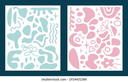 Vector illustration abstract. Background cartoon print.