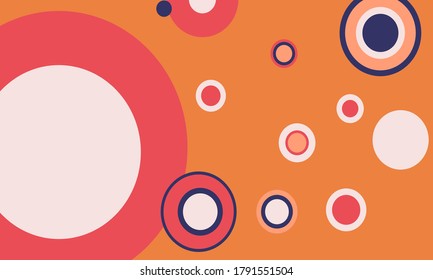 ilustración vectorial de un fondo abstracto con círculos