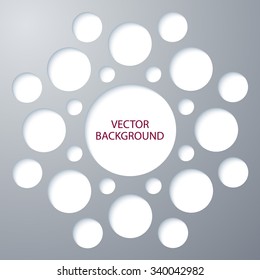 Vector illustration of abstract background with circles.