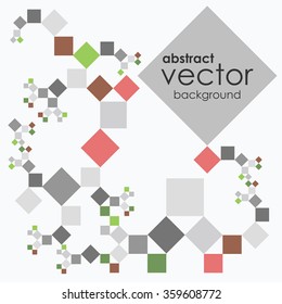 vector illustration / abstract background / color squares