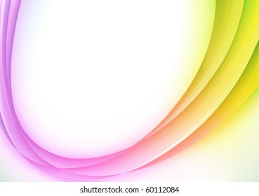 Vector illustration of abstract background with color magic curved line