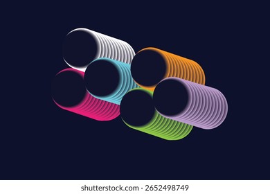 vector illustration of an abstract background with colorful stars