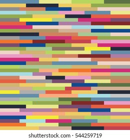 vector illustration of abstract background with colorful horizontal blocks creating trendy pattern