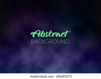 Vector illustration, abstract background with colorful smoke.