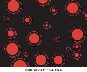 Vector illustration. Abstract background consist of circles with different position and some random size.Can use as backdrop on music album, poster, banner, web site and other.
