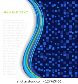 vector illustration of abstract background with copyspace