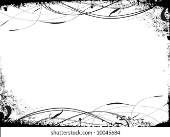 vector illustration of abstract background with decorative elements and floral