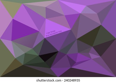 Vector illustration of abstract background for design. Polygonal Mosaic. EPS 8.