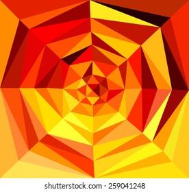 Vector illustration of abstract background for design. Polygonal Mosaic. Triangular low poly style. Template for poster.