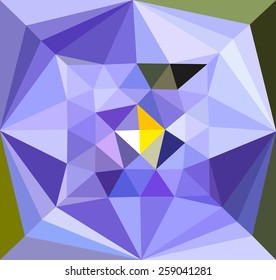 Vector illustration of abstract background for design. Polygonal Mosaic. Triangular low poly style. Template for poster.