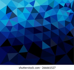 Vector illustration of abstract background for design. Polygonal Mosaic. Triangular low poly style. Template for poster.
