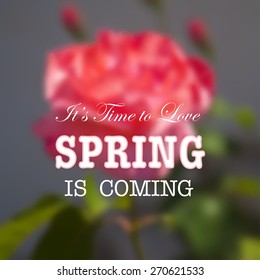 Vector illustration of abstract background for design. Rose close-up. Red rose. Blurred flower background. Blurred background. Template for poster. EPS 8.