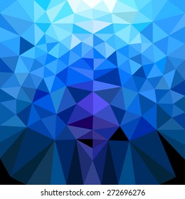 Vector illustration of abstract background for design. Polygonal Mosaic. Triangular low poly style. Template for poster.