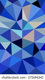 Vector illustration of abstract background for design. Polygonal Mosaic. Triangular low poly style. Template for poster.
