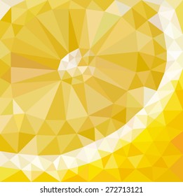 Vector illustration of abstract background for design. Polygonal Mosaic. Triangular low poly style. Template for poster.
