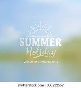Vector illustration of abstract background for design. Blurred background. Abstract blurred background. Abstract mesh background. Mesh blurred background. Summer mesh background. Template for poster.