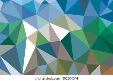 Vector illustration of abstract background for design. Polygonal Mosaic. Triangular low poly style. Template for poster.