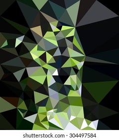 Vector illustration of abstract background for design. Polygonal Mosaic. Triangular low poly style. Template for poster.