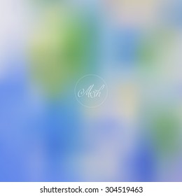Vector illustration of abstract background for design. Blurred background. Summer blurred background. Abstract mesh background. Mesh blurred background. Template for poster. EPS 8.