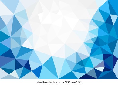 Vector illustration of abstract background for design. Polygonal Mosaic. Triangular low poly style. Template for poster.
