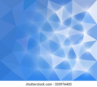 Vector illustration of abstract background for design. Polygonal Mosaic. Triangular low poly style. Template for poster.