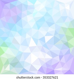 Vector illustration of abstract background for design. Polygonal mosaic. Triangular low poly style. Template for poster.
