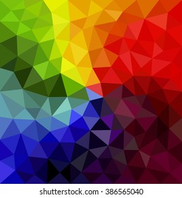Vector illustration of abstract background for design. Polygonal mosaic. Triangular low poly style. Template for poster.