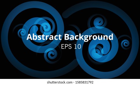 Vector Illustration - Abstract Background EPS 10 file - with blue and spiral and creative dark