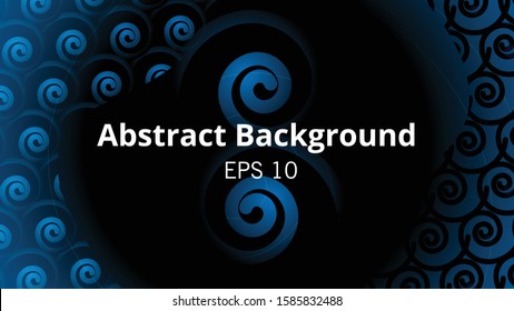 Vector Illustration - Abstract Background EPS 10 file - with big blue spiral and creative spiral