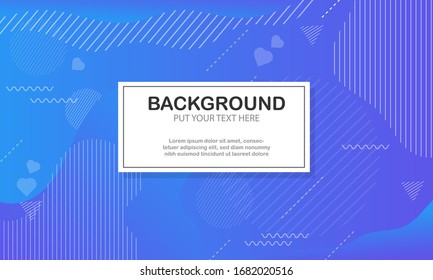 Vector illustration of abstract background Geometric abstract gradation in blue