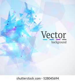Vector illustration abstract background of geometric shapes, bright pattern.