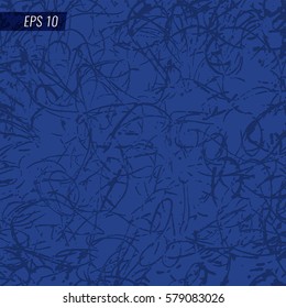 Vector illustration abstract background with a geometrical pattern blue color with embossing effect for web design, graphics and interior design.