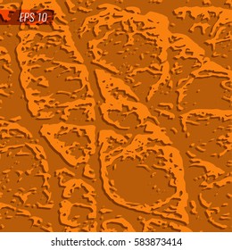 Vector illustration abstract background with a geometrical pattern orange color for web design, graphics and interior design.