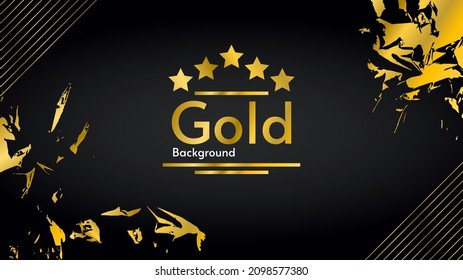 Vector illustration. Abstract background with gold color. Luxury style. Design for background, wallpaper, poster, banner, album, cover, web, business.  