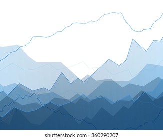 Vector Illustration of an Abstract Background with Graphs