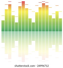 Vector illustration abstract background grunge equalizer