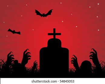 vector illustration of abstract background for halloween day