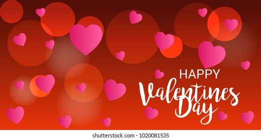 Vector illustration of a Abstract Background with Hearts for Valentines Day.