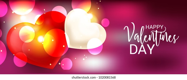 Vector illustration of a Abstract Background with Hearts for Valentines Day.