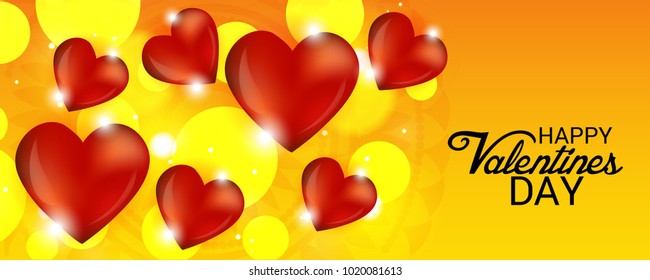 Vector illustration of a Abstract Background with Hearts for Valentines Day.