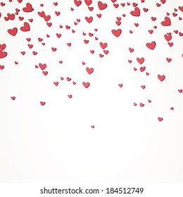 Vector Illustration of an Abstract Background with Hearts