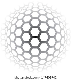 Vector illustration of an abstract background with hexagons.