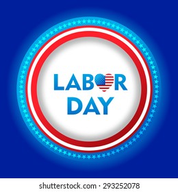 Vector illustration abstract background for Labor Day. 