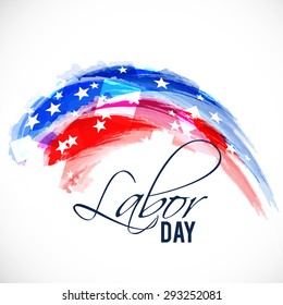 Vector illustration abstract background for Labor Day. 