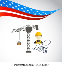 Vector illustration abstract background for Labor Day.