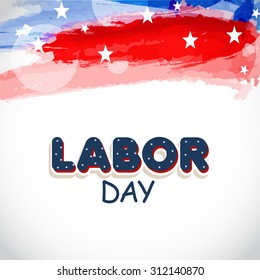 Vector illustration abstract background for Labor Day.