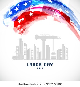 Vector illustration abstract background for Labor Day.