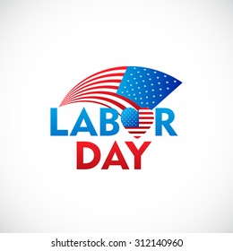 Vector illustration abstract background for Labor Day.
